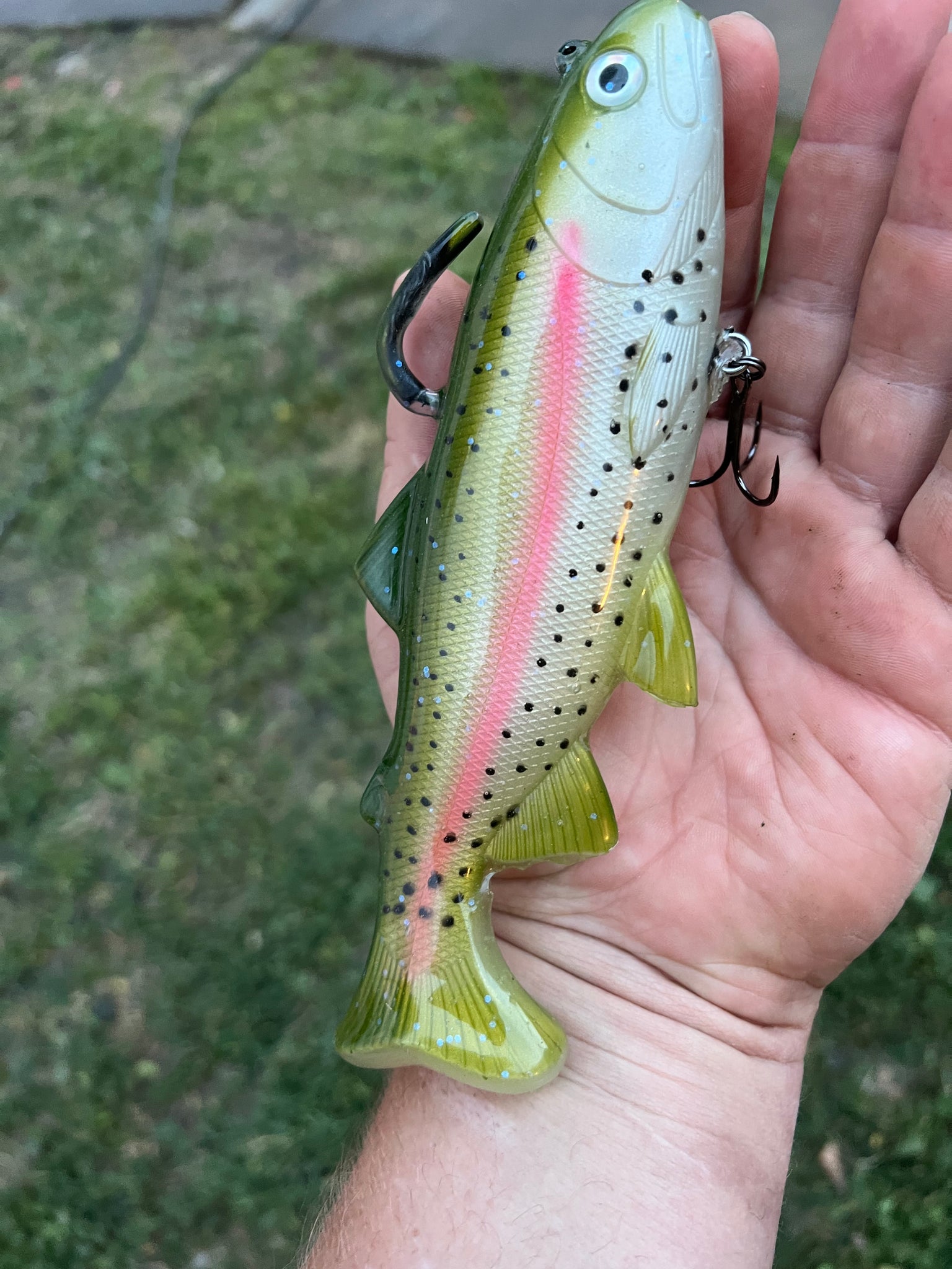 7" Rainbow Trout XL 3D Swimbait (6 oz)